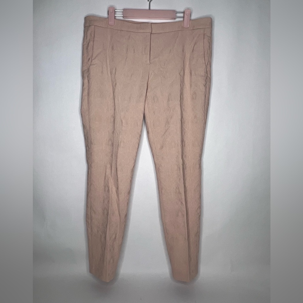 Saint Tropez West Pant Blush Pink Business Casual Stretch Textured Size 12